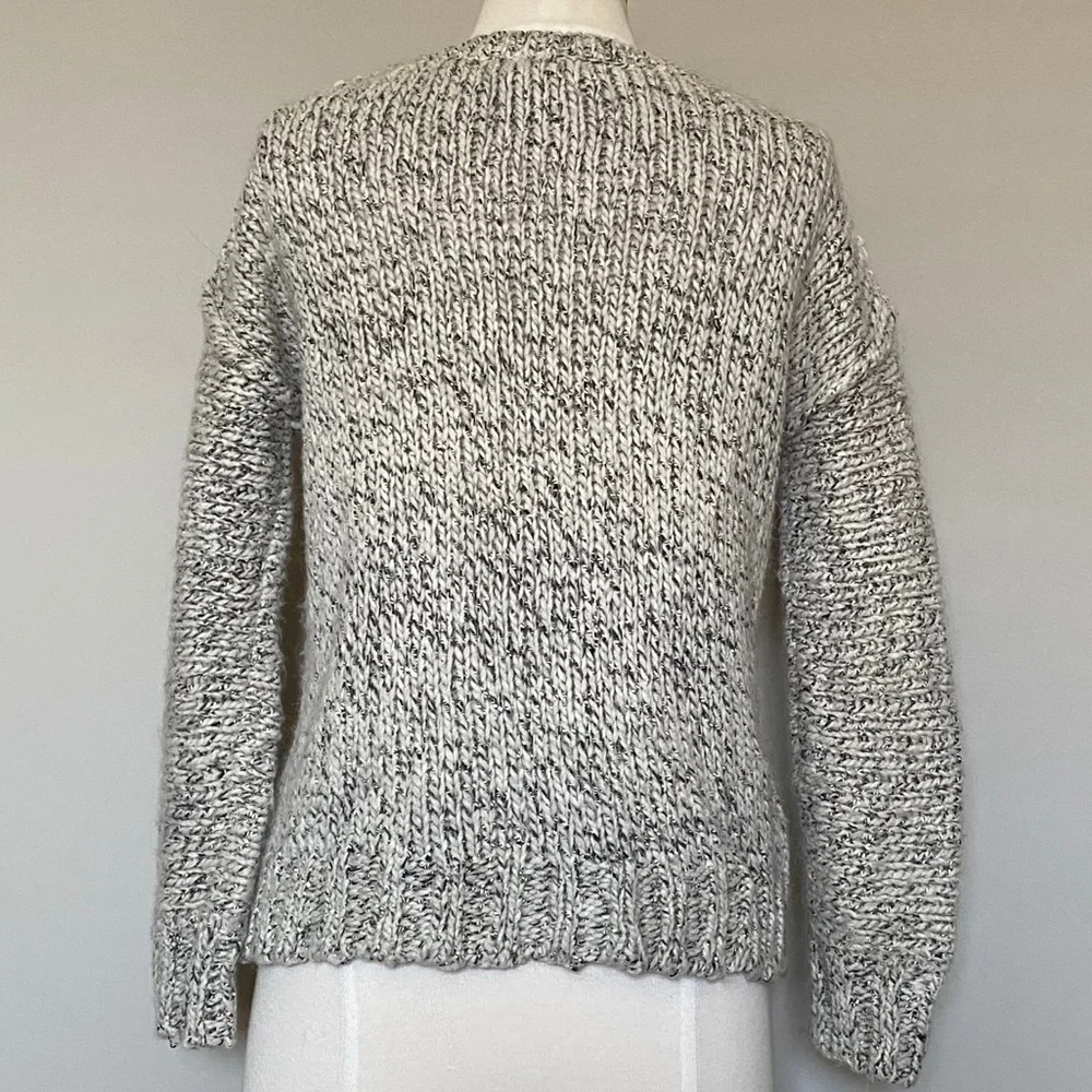 J.Crew Sweater Gray Marled Drop Shoulder Sweater, XS